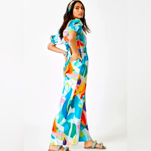 Anthropologie Ranna Gill Tie Back Jumpsuit Size XS - Picture 2 of 7